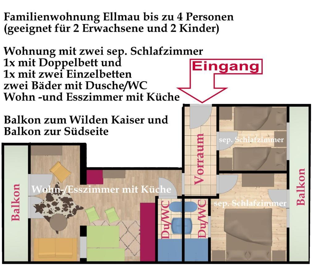 Kaiserapart Ellmau Zentrum Exteriér fotografie