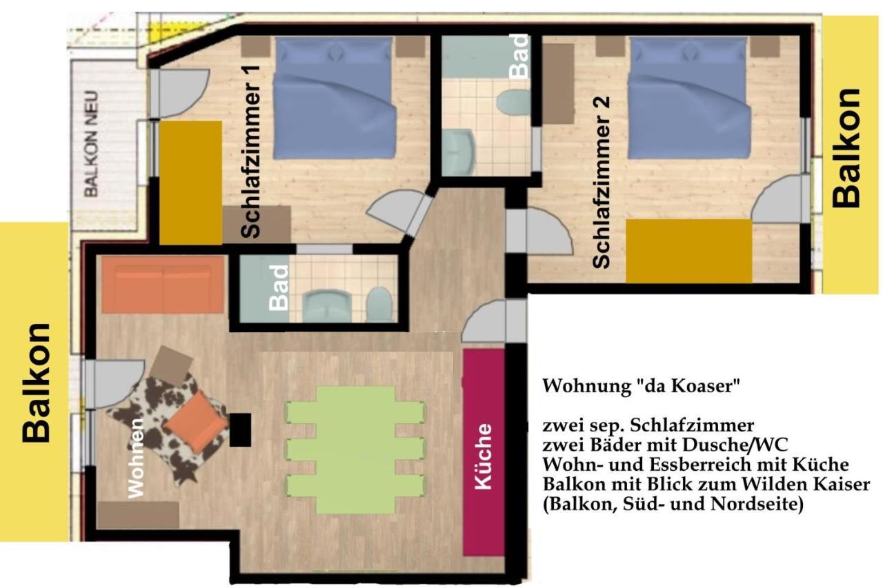 Kaiserapart Ellmau Zentrum Exteriér fotografie