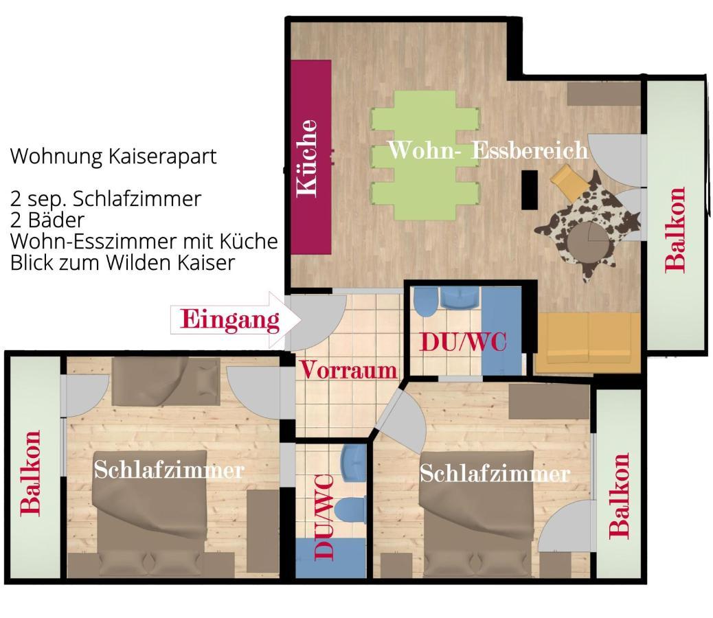 Kaiserapart Ellmau Zentrum Exteriér fotografie